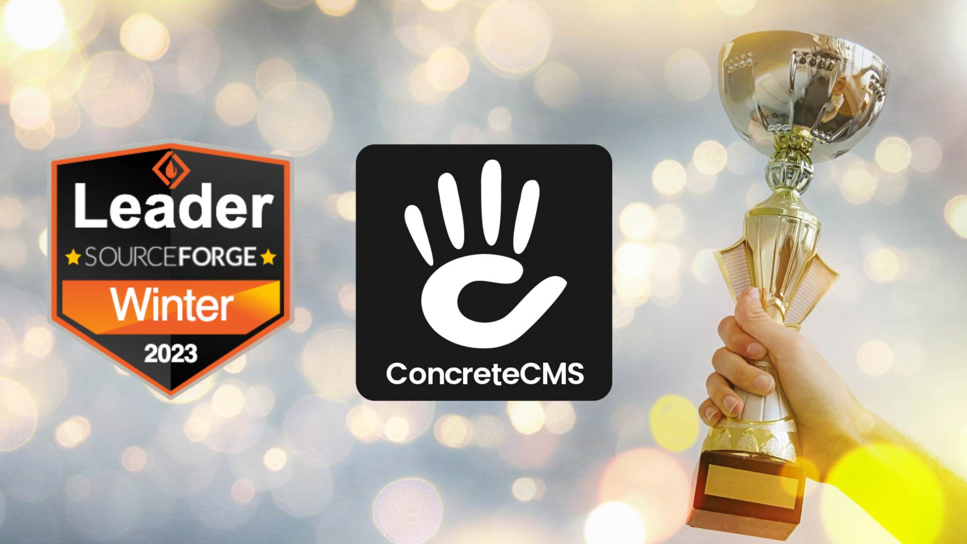 Concrete CMS Wins the Winter 2023 Leader Award in Content Management Systems from SourceForge