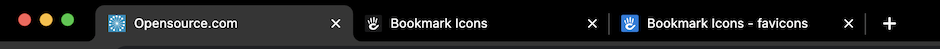 Browser Tabs Displaying Favicons In Google Chrome